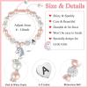 imageHidepoo Unicorn Bracelet Gifts for Girls  Pink Pearl and Rhinestone Balls Heart Initial Unicorn Bracelets Jewelry Unicorn Gifts CZ Unicorn Bracelet Birthday Gifts for GirlsA