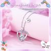 imageHidepoo Unicorn Necklace for Girls Gifts  14K White Gold Plated CZ Heart Pendant Unicorn Necklace Gifts Jewelry Letter Initial Unicorn Necklaces Unicorns Gifts Birthday Gifts for Girls Teen GirlsH