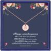 imageHidepoo Disc Initial Necklaces for Girls Women  14K GoldRose Gold Plated Disc Double Sided Engraved Hammered Initial Necklace Personalized Letter Pendant Initial Necklace Jewelry Gifts for GirlsRose Gold