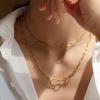 image:imageLayered Gold Coin Necklaces for Women 14K Gold Plated Coin Pendant Vintage Medallion Necklace Heart Crescent Rope Chain Herringbone Snake Cuban Paperclip Chain Coin Necklaces for Women Jewelry
