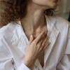 image:imageLayered Gold Initial Necklaces for Women 14K Gold Plated Paperclip Chain Necklace Heart Letter Pendant Toggle Clasp Choker Necklaces for Women Gold Layered Initial Necklaces for Women Jewelry