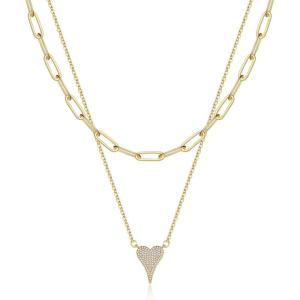 image:imageLayered Gold Coin Necklaces for Women 14K Gold Plated Coin Pendant Vintage Medallion Necklace Heart Crescent Rope Chain Herringbone Snake Cuban Paperclip Chain Coin Necklaces for Women Jewelry